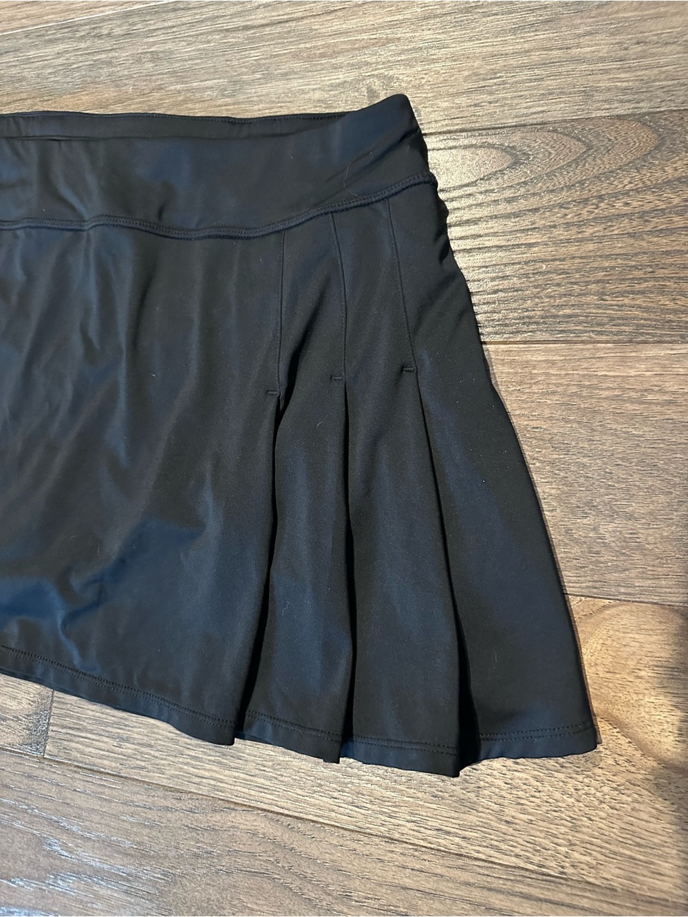 Athleta Black Pleated Mini Skirt - Picture 2 of 5